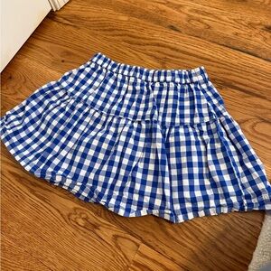 Crewcuts Girls' cotton skort in gingham size 4-5 years
